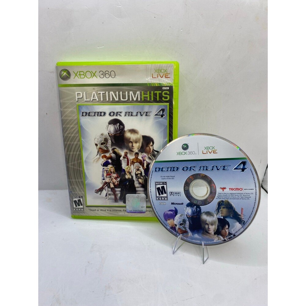 XBOX 360 Dead or Alive 4 Dead Platinum Hits Video Game no manual